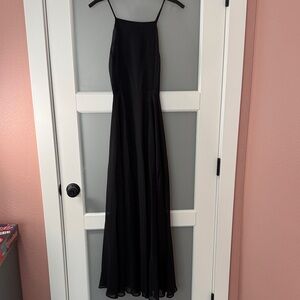 Lulu's Black Spaghetti-Strap Maxi Dress